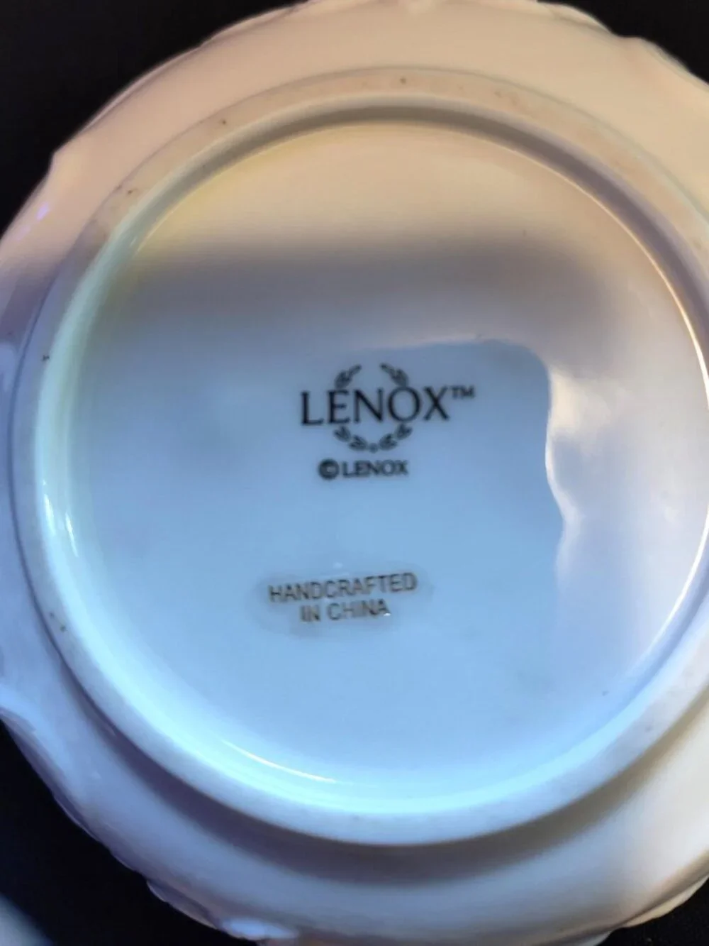 Vintage Lenox Porcelain Bowl/Candy Dish. Embossed Roses & Gold Trim. SHIPS FREE